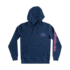 Buzo Canguro Quiksilver Omni Logo Azul