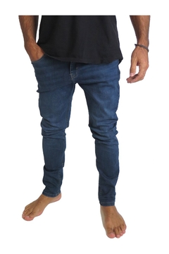 Jeans Quiksilver New Zepellin Vintage Cracked Skinny Fit Azul (2232109020)