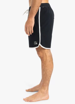 Short de Baño Quiksilver Volley Original Scallop 17" Negro en internet