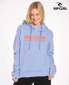 Buzo Canguro Rip Curl Script Celeste (Mujer)