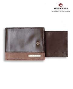 Billetera Rip Curl Mission Clip Rfid 2 in 1 Marrón
