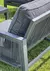 Set de exterior DOLLA 1 sillon 2 cuerpos + 2 sillones 1 cuerpo + mesa ratona aluminio gris y soga ropa INCA ® - comprar online