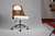 Sillon regulable PREMIER director con ruedas regulable Blanco - comprar online