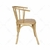 Silla BISTRO natural y rattan base madera - comprar online