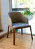 Silloncito Zur ecocuero gris y base madera INCA ® - tienda online