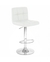Banqueta Regulable Capitone Ecocuero - Blanca