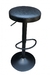 Banqueta Base Negra Regulable Ecocuero Negro