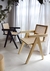 Silla de madera clear varnish JEANNERET con esterilla rattan - comprar online