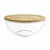 Sex x3 bowls SAKURA de vidrio con tapa bamboo - comprar online