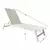 Set Reposera Krabi Aluminio con Textilene x2 unid. con mesa de arrime - Home Project