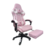 Sillon regulable GAMMER rosa con apoya pie