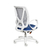 Silla profesional ALMA Blanca regulable A-SYNCRO con apoyabrazos blancos - Home Project