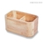 Organizador de baño para bachas Bamboo 18x10x9cm.