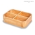 Organizador de baño divisor plano para bachas Bamboo 18x13x5cm.