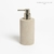 Dispenser de jabon cemento redondo beige CONCEPTO DECO