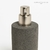 Dispenser de jabon cemento redondo gris oscuro CONCEPTO DECO - comprar online