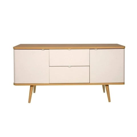 Comoda vajillero 2 puertas y 2 cajones ALANIS 120x130x33cm.