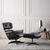 Sillon MILLER Full black con ottoman - comprar online