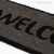 Felpudo coco 25x75 gris welcome enmarcada - comprar online