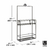 Organizador ducha CUBIKO shower caddy black UMBRA ® en internet