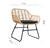 Set Juego de exterior rattan sintetico TOSCANA - Home Project