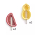 Molde helado apilable x 4 unid. Frutas Tropicales Heladas