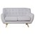 Sofa Krogh Pana 2 cuerpos gris claro