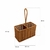 Organizador de mesa doble PREMIUM Rattan dark brown en internet