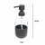 Dispenser de jabon liquido OHIO negro azabache - comprar online