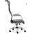 Silla ejecutiva JAZZ regulable ecocuero negro base cromo - tienda online