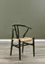 Silla Wishbone madera olmo hilado kraft
