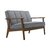 Sillon Connor 2 Cuerpos - Sesamo Walnut