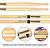 Baqueta Pro Mark Select Balance Ataque 7a Fbh535tw Hickory - comprar online