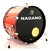 Bateria Nagano Garage Rock 22 WNS - Wine Sparkle - loja online