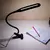 LAMPARA LED USB FLEXIBLE CON PINZA BLANCA o NEGRA 10184 - tienda online