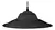 LAMPARA COLGANTE FERROLUX C-136n/t NEGRO CHAPA E-27 32cm - comprar online