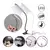 LAMPARA LED USB FLEXIBLE CON PINZA BLANCA o NEGRA 10184