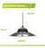 Imagen de LAMPARA COLGANTE FERROLUX C-136n/t NEGRO CHAPA E-27 32cm