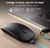 Imagen de 5 unidades - Mouse Yelandar Bluetooth RGB Recargable