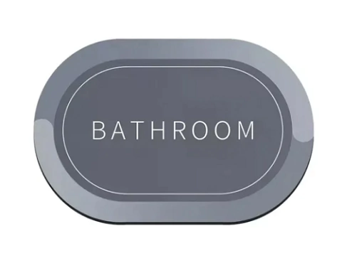 Alfombra Baño Antideslizante Rectangular Moderna No Se Moja
