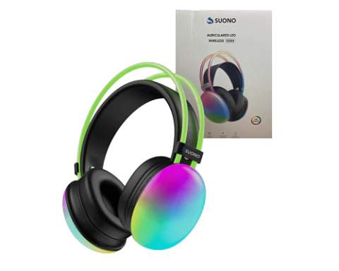 Auriculares Vincha Inalámbricos Bluetooth RGB Gaming Suono - comprar online