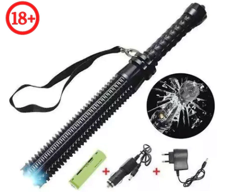 Linterna Táctica defensa LED recargable - Bastón extensible - comprar online