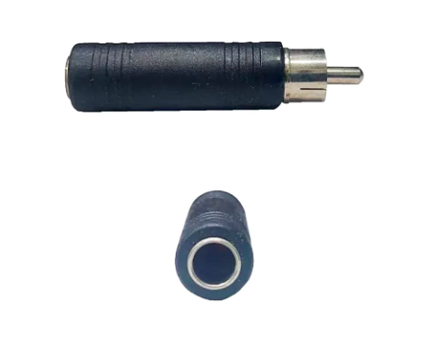 Adaptador 6,5 Hembra Mono A Plug Macho RCA