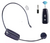 Imagen de Micrófono Inalámbrico Vincha Recargable Miniplug + Plug Color Negro