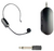 Kit 2 Micrófono Inalámbrico Vincha Recargable Miniplug + Plug Color Negro - comprar online