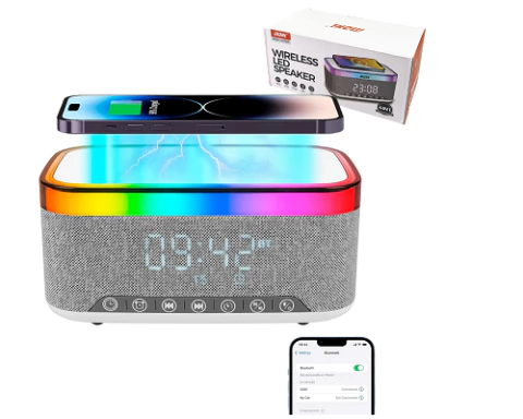 Parlante Reloj Bluetooth con Carga inalámbrica Mod MD-S300 - comprar online