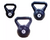 Pesa Rusa Kettlebell Pvc Plástica Negra 2kg - comprar online