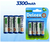 5 blíster - Pilas Deleex X4 Recargable AA 3300mah - Blister - La Colón