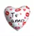 Globo te amo x 50 unidades