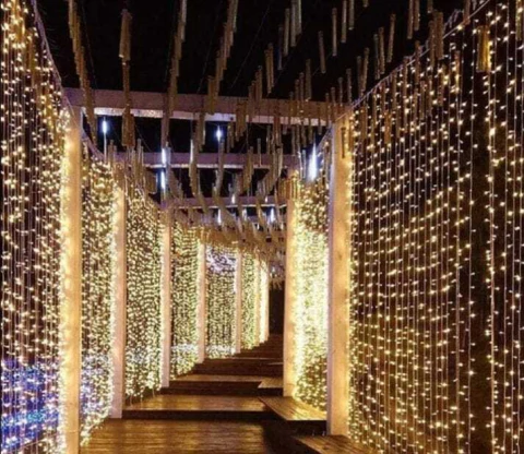 10 cortinas led 3x3 mts interconectables - comprar online